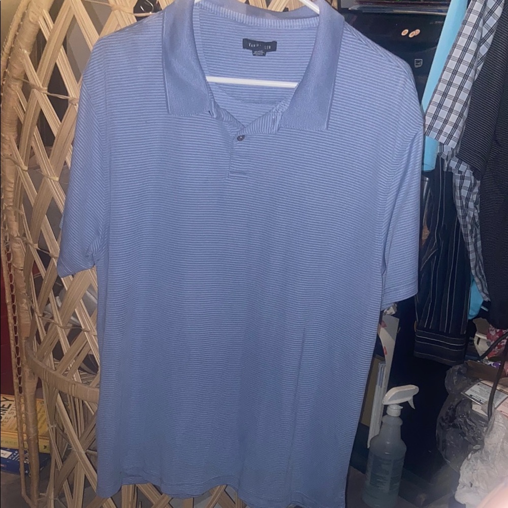 Perry Ellis Men's Blue Polo Shirt